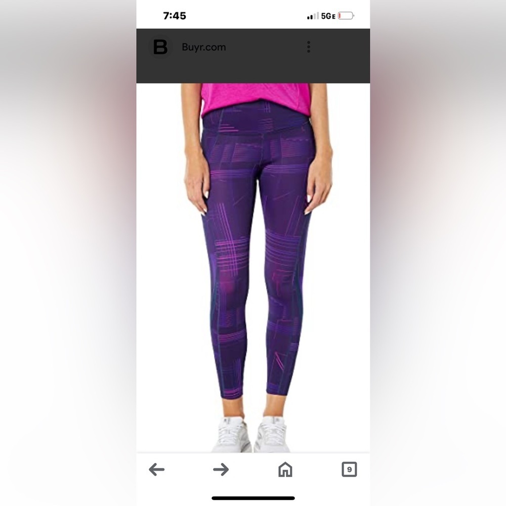 50%off w❤️ Brooks Method 7/8 leggings color- motion print Seneca Running NWOT 58